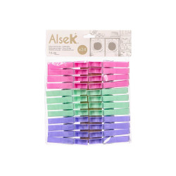 SET 24 PINZAS COL PASTEL 7,5CM