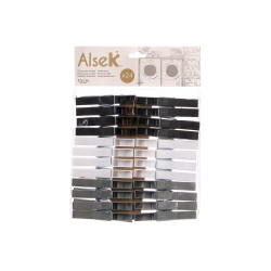 SET 24 PINZAS COL NEUTROS 7,5CM