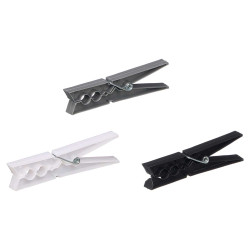 SET 24 CLOTHES PINS NEUTRAL COLOR 10CM