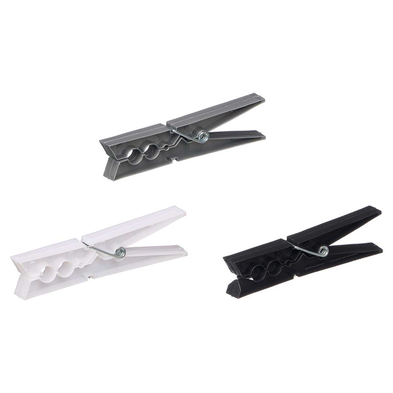 ENSEMBLE 24 PINCES COULEURS NEUTRES 10CM