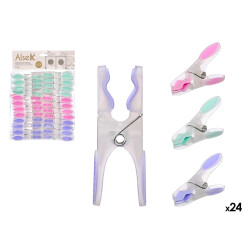 SET 24 MOLLETTE COL PASTELLO 8CM