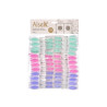 ENSEMBLE 24 PINCES SILICONE COULEUR PASTEL 8CM