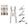 SET 24 PINZAS SILICONA COL NEUTROS 8CM
