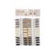 SET 24 MOLLETTE COLORE NEUTRO 8CM