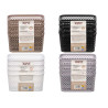 CONJUNTO 4 ORGANIZADORES RETANGULARES SORTS 4 COR