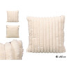 CUSCINO A RIGHE BIANCHE 45X45CM