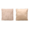 BROWN STRIPED CUSHION 45X45CM