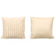 CUSCINO A RIGHE BEIGE 45X45CM