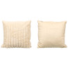 COUSSIN RAYURES BEIGE 45X45CM