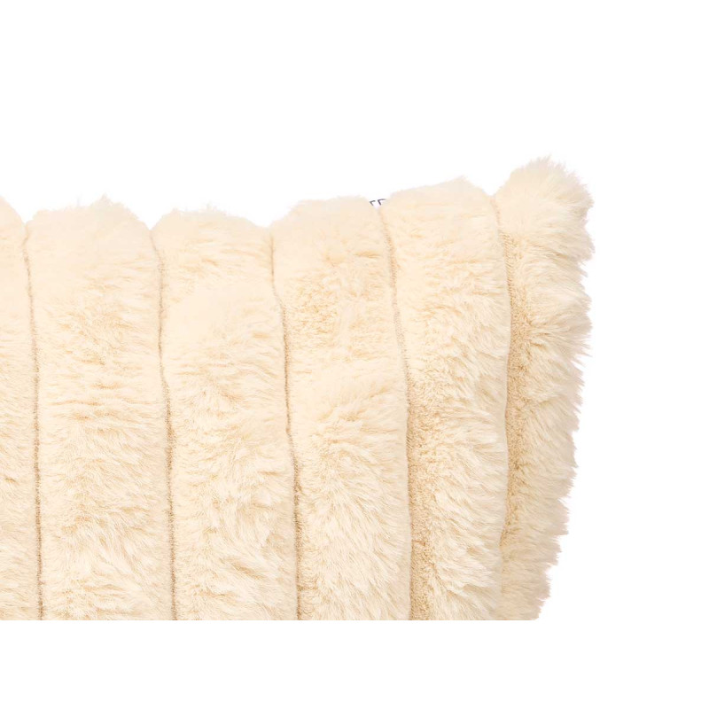 ALMOFADA LISTADA BEGE 45X45CM