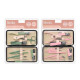 ÉTUI SET PÉDICURE ONGLES FEMME ASSORTI 2 COULEURS