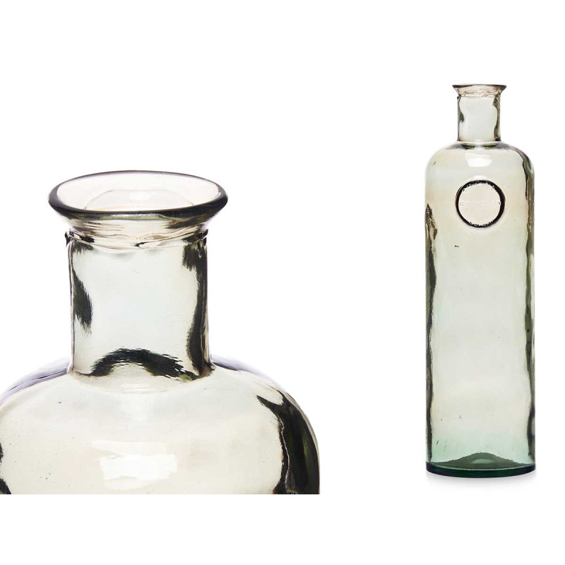 BOUTEILLE DÉCORATIVE VERRE STAMP 45CM CHAMPAGNE