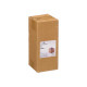 SQUARE ACRYLIC VASE WOODEN BASE 12X12X30CM