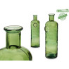 BOTELLA DECORATIVA VIDRIO STAMP 45CM VERDE
