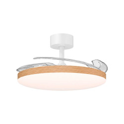 WOOD COLOR CEILING FAN 3 FOLDING BLADES