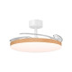 WOOD COLOR CEILING FAN 3 FOLDING BLADES