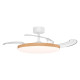 WOOD COLOR CEILING FAN 3 FOLDING BLADES