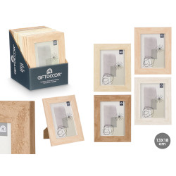 PHOTO FRAME STONE EFFECT 13X18 ASSORTED 4