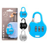 ROUND SUITCASE COMBINATION LOCK ASRT 3 COL