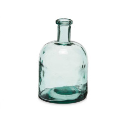 DECORATIVE WIDE GLASS BOTTLE