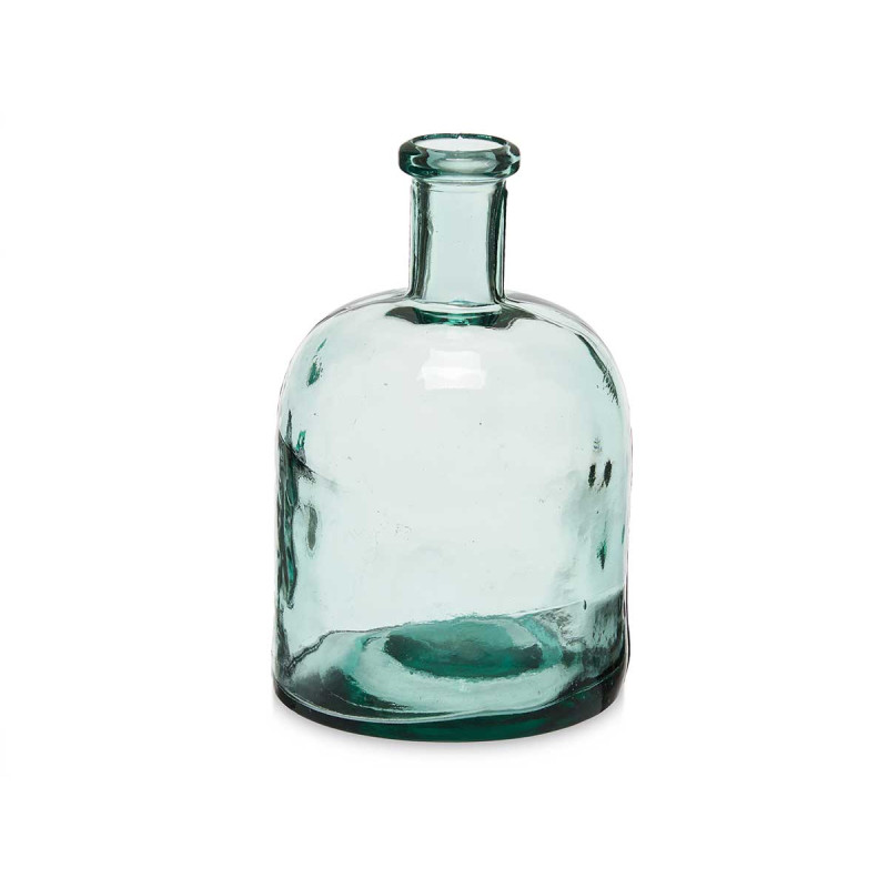 DECORATIVE WIDE GLASS BOTTLE