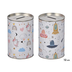 SMALL TIN MONEY BOX CHILDREN ASRT 2