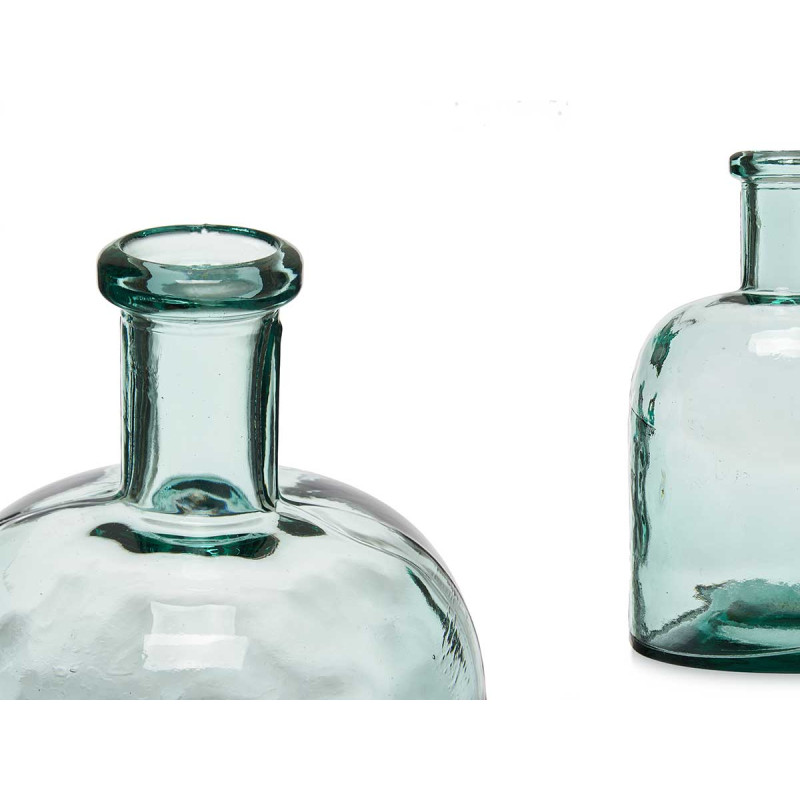 BOUTEILLE DÉCORATIVE VERRE LARGE