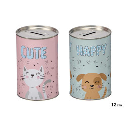 PEQUENA CAIXA METAL MOEDAS ANIMAL SORT 2