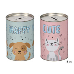 HUCHA HOJALATA ANIMALES MED SURT 2