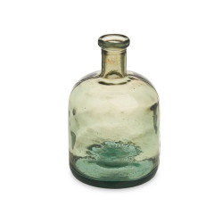 DECORATIVE WIDE GLASS BOTTLE CHAMPAGNE