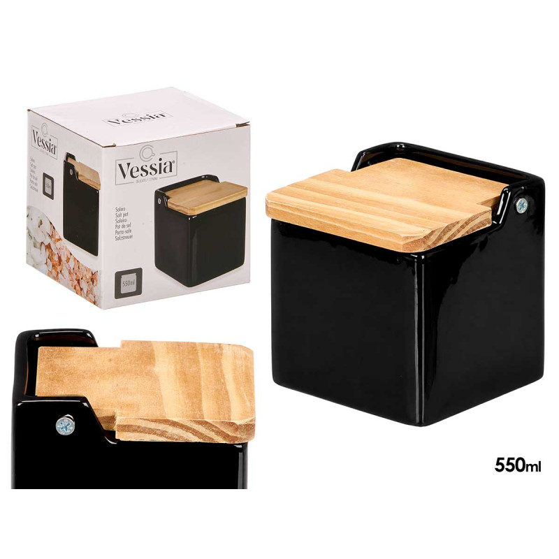 SPARGISALE QUADRATO NERO COPERCHIO