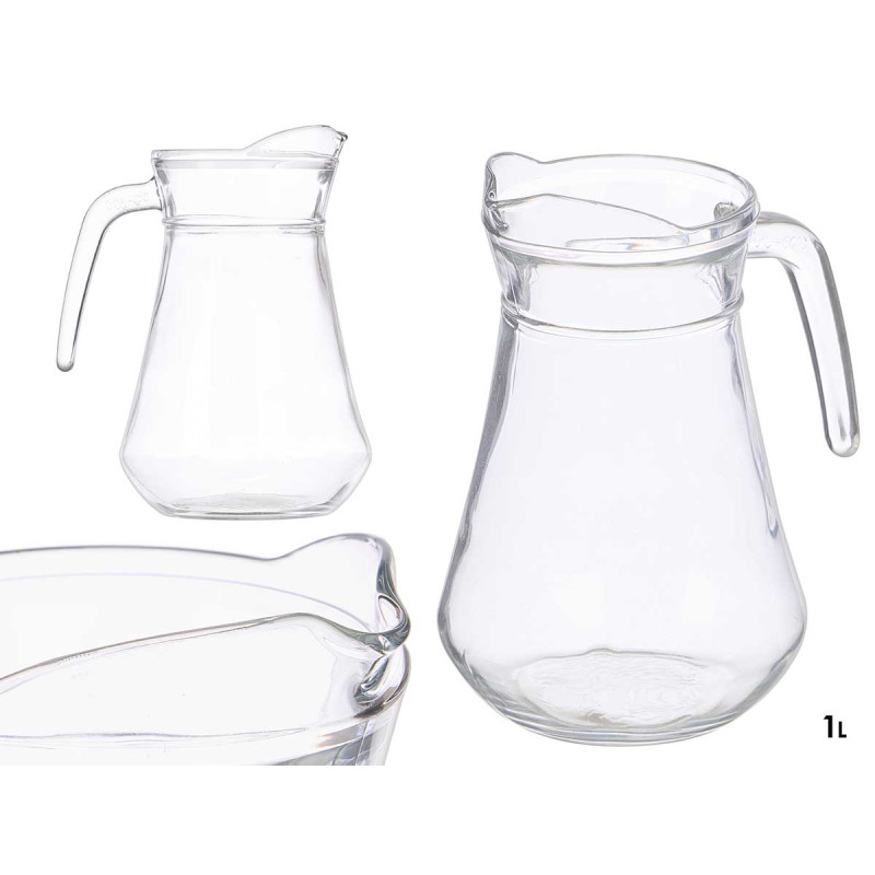 CARAFE VERRE 1L AVEC ANSE