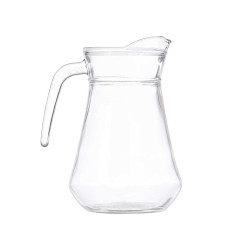 GLASS JUG 1 L WITH HANDLE