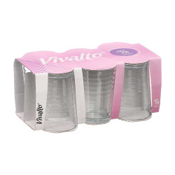 SET 6 GLASSES LINES 190ML