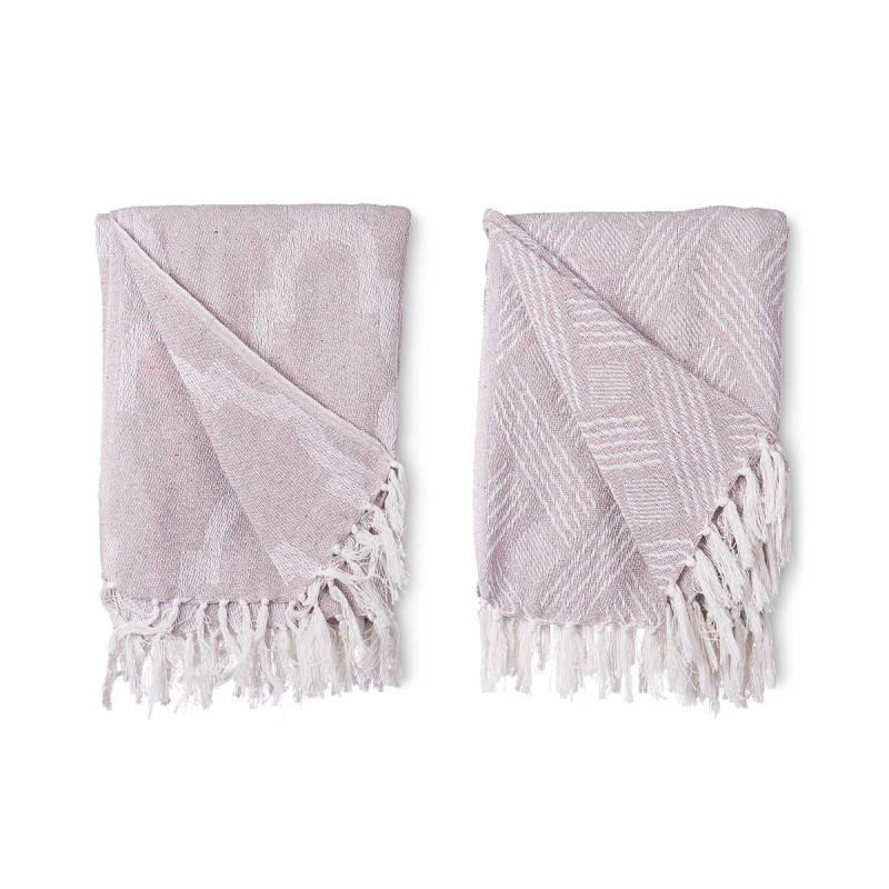 COUVRE-LIT POLYVALENT JACQUARD GRIS 125X150CM ASR2