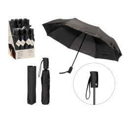 PARAPLUIE PLIANT DROIT AUTOMATIQUE  NOIR
