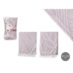 MULTIUSO JACQUARD GRIS 180 X 220 CM SURT 2