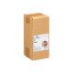 VASO ACRILICO QUADRATO BASE LEGNO 10X10X25CM