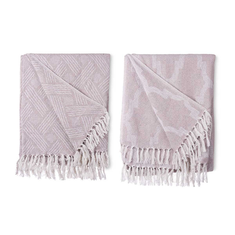 COUVRE-LIT POLYVALENT JACQUARD GRIS 180X220CM ASR2