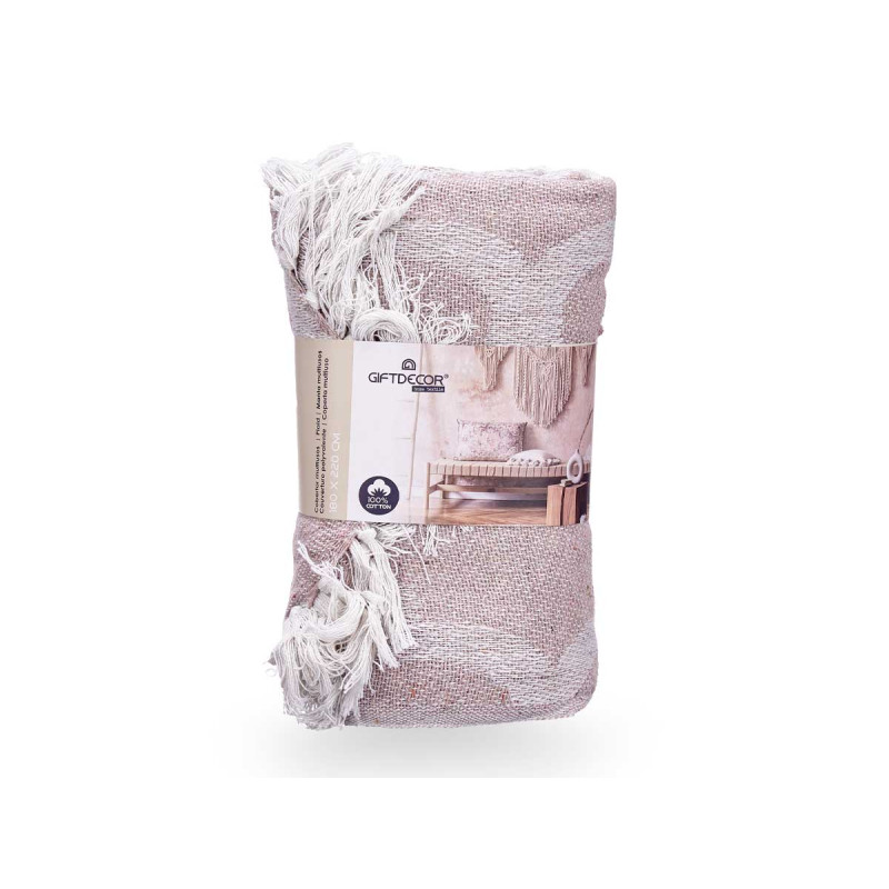 COUVRE-LIT POLYVALENT JACQUARD GRIS 180X220CM ASR2