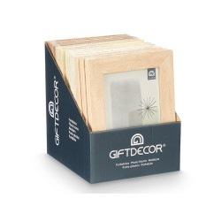 PHOTO FRAME STONE EFFECT 13X18 ASSORTED 4