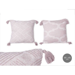 ALMOFADA JACQUARD CINZENTA 45X45 CM SORT 2