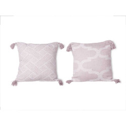 ALMOFADA JACQUARD CINZENTA 45X45 CM SORT 2