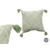 COUSSIN JACQUARD VERT 45X45 CM ASSORT 2