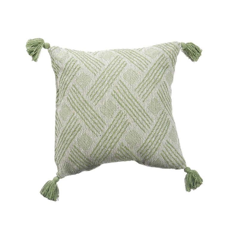 COUSSIN JACQUARD VERT 45X45 CM ASSORT 2