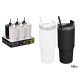 COPO COM PALHINHA 750ML SORT 2 BRANCO PRETO