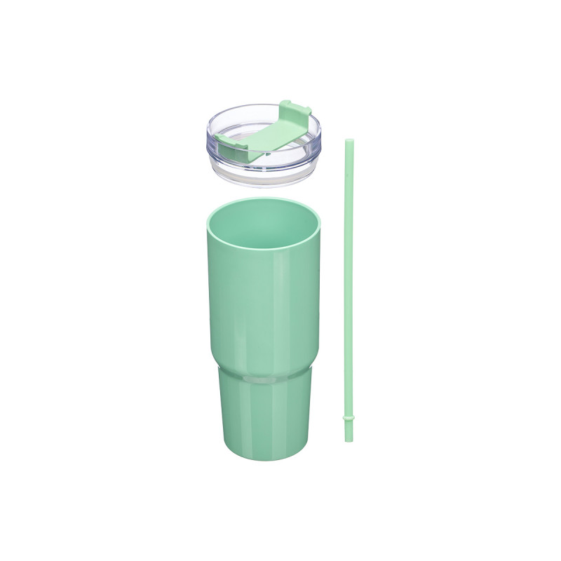 COPO COM PALHINHA 750ML SORT 2 AZUL VERDE