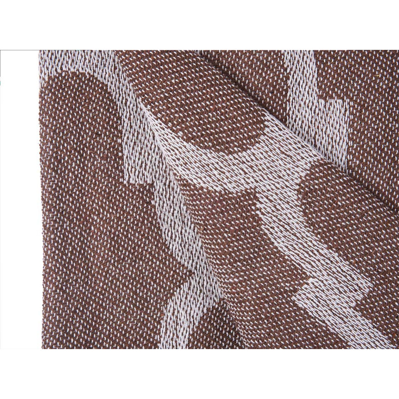 COUVRE-LIT POLYVALENT JACQUARD BRUN 125X150CM ASR2