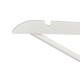 CONJUNTO 8 CABIDES MADEIRA BRANCA 44,5X23CM