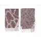 MULTIUSO JACQUARD MARRONE 180 X 220 CM ASSORT 2